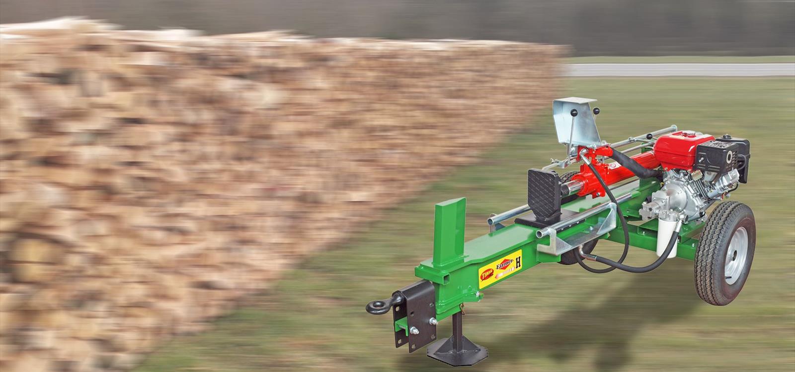 Waagrechte Holzspalter