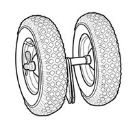 Kit ruote pneumatiche