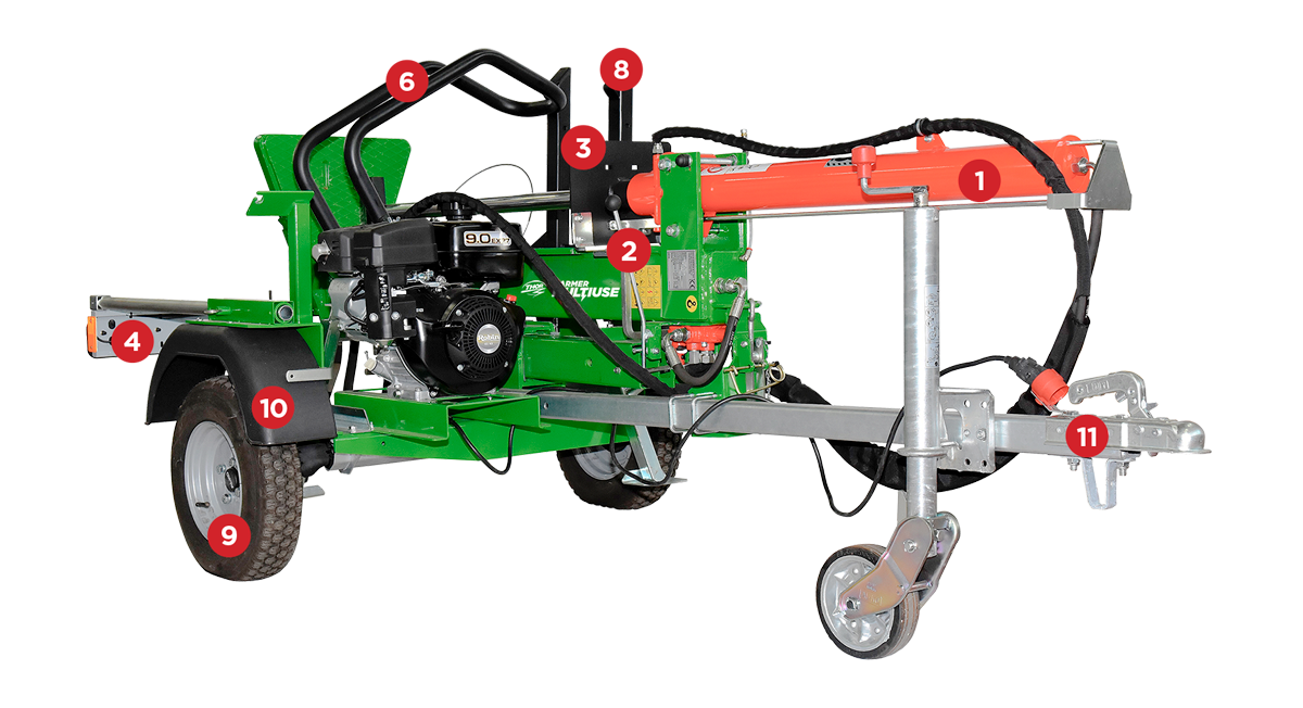 Farmer Multiuse - Motore a benzina posizione di trasporto