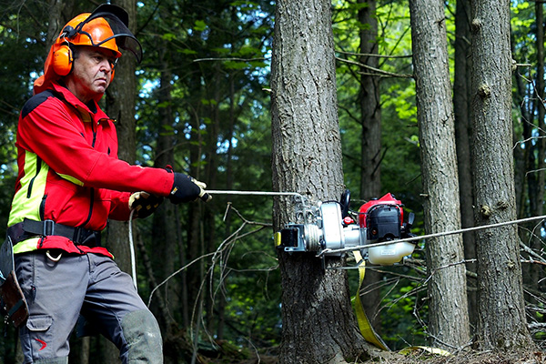 Verricello PCW4500 in funzionamento.