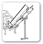 Conveyor belt mt. 2,50 x 0,30 Combined machine: Log splitter + Chain saw