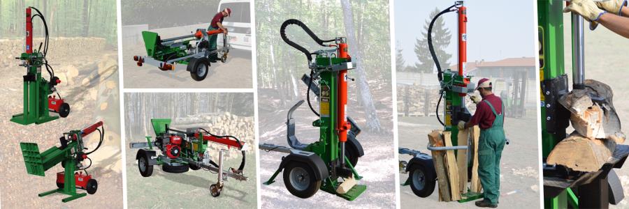 Vertical and horizontal log splitters